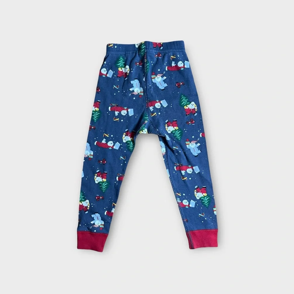 Hanna Andersson Holiday Santa Christmas Print Organic Pajamas